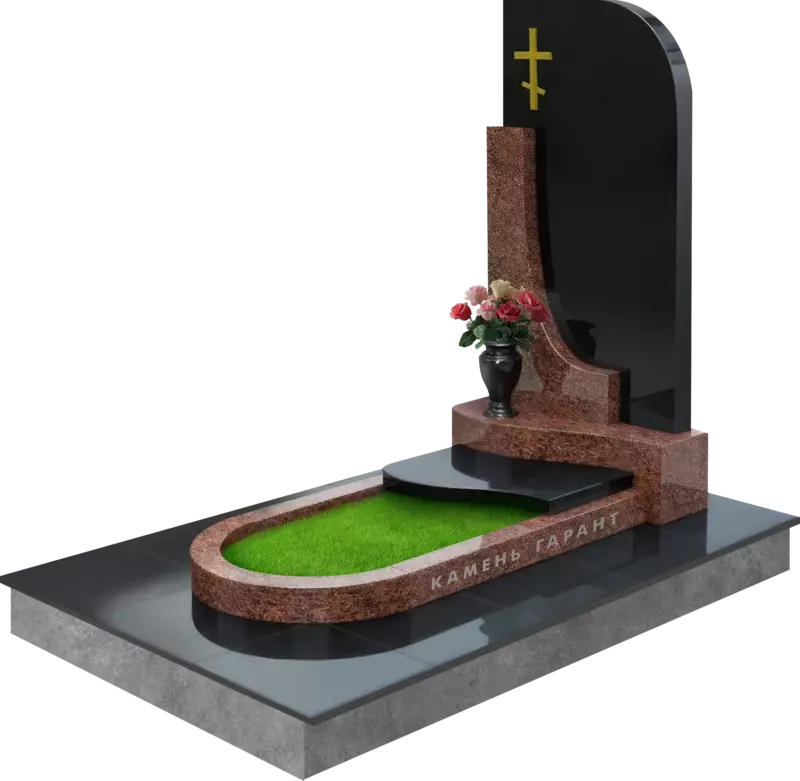 Памятник из чёрного гранита Судьба 5 - фото 2