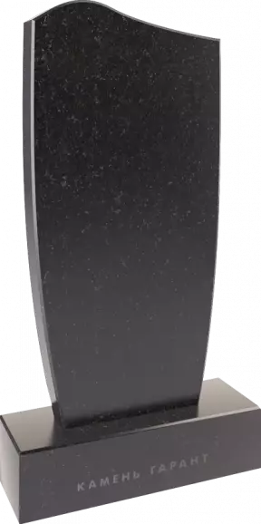 Памятник из чёрного гранита Конус - фото 2