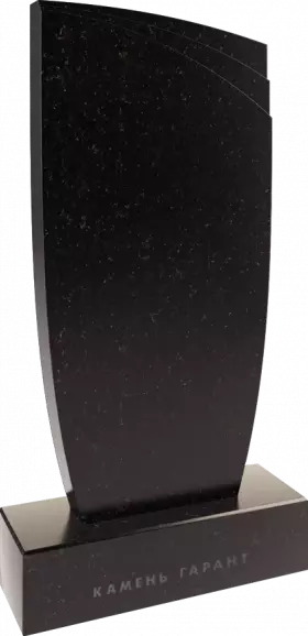Памятник из чёрного гранита Конус 3 - фото 2