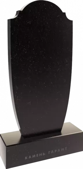 Памятник из чёрного гранита Конус 4 - фото 3