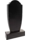 Памятник из чёрного гранита Конус 4 - миниатюра 2