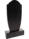 Памятник из чёрного гранита Конус 4 - миниатюра 3