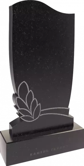 Памятник из чёрного гранита Ветвь - фото 2