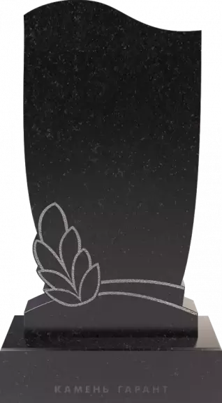 Памятник из чёрного гранита Ветвь