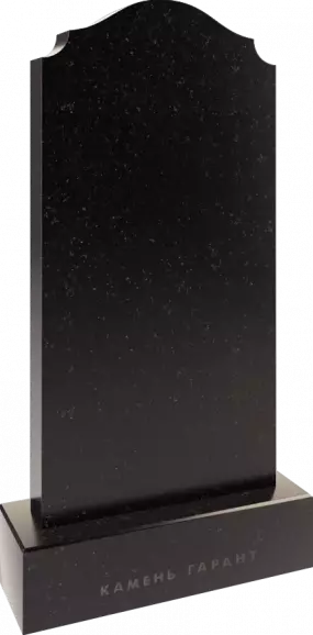 Памятник из чёрного гранита С плечами 2 - фото 2