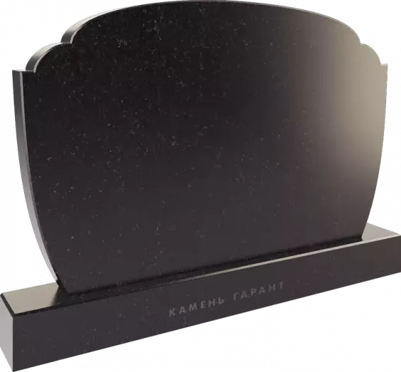 Памятник из чёрного гранита Облако - фото 2