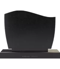 Горизонтальный двойной памятник, напоминающий изогнутую волну