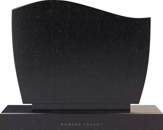 Памятник из чёрного гранита Волна 1