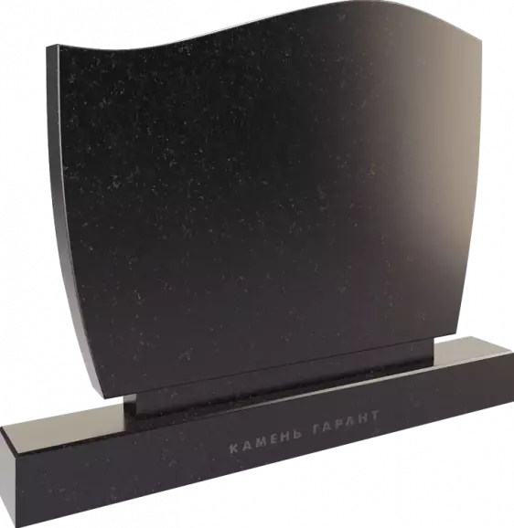 Памятник из чёрного гранита Волна 1 - фото 3