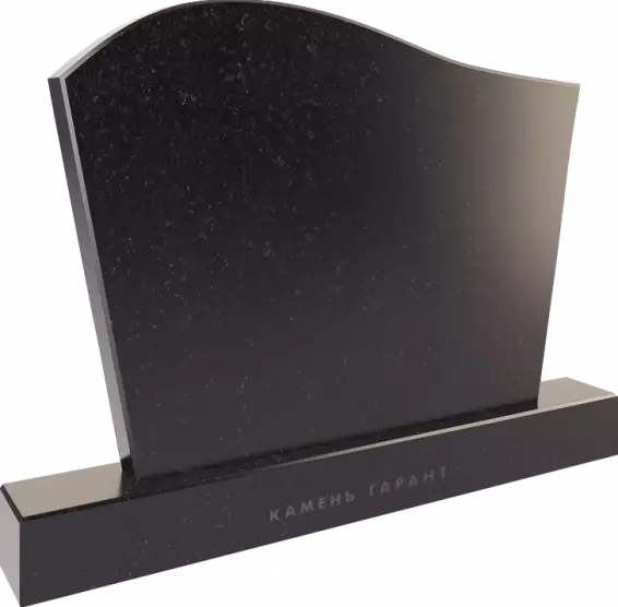 Памятник из чёрного гранита Волна 2 - фото 2