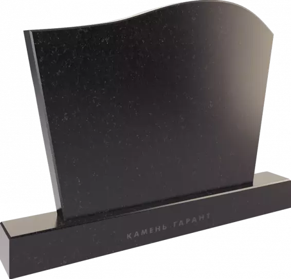 Памятник из чёрного гранита Волна 2 - фото 3
