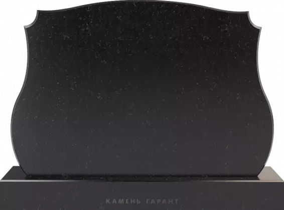 Памятник из чёрного гранита Большая Лира