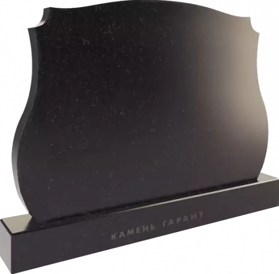 Памятник из чёрного гранита Большая Лира - фото 3