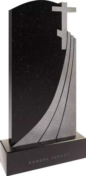 Памятник из чёрного гранита Вечность 3 - фото 2
