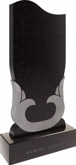 Памятник из чёрного гранита Ветер - фото 2