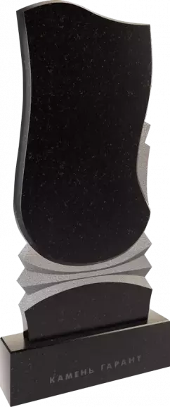 Памятник из чёрного гранита Гармония 6 - фото 2
