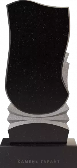 Памятник из чёрного гранита Гармония 6