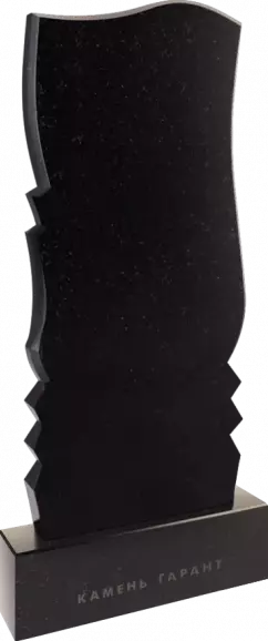Памятник из чёрного гранита Гармония 6 - фото 3