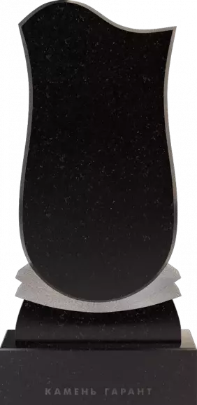 Памятник из чёрного гранита Лира 2