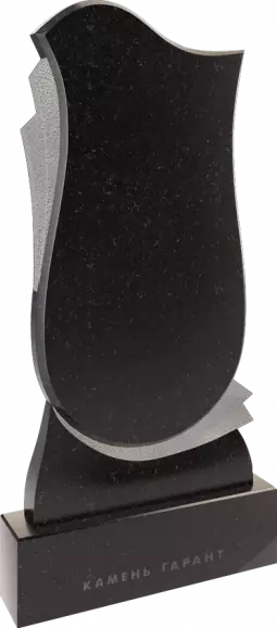 Памятник из чёрного гранита Лира 4 - фото 2