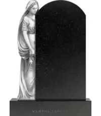 Красивый памятник Скорбящая Дева Мария из натурального гранита