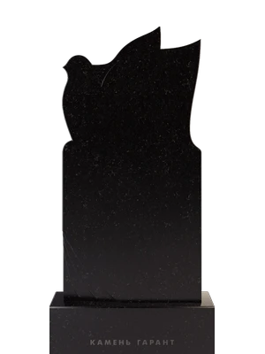 Нежный и изящный памятник с очертанием птицы 