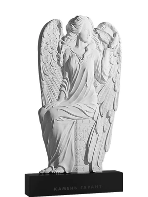 Памятник в форме полноростовой скульптуры ангела-хранителя