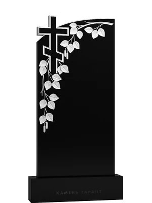 Православный памятник с растительным декором