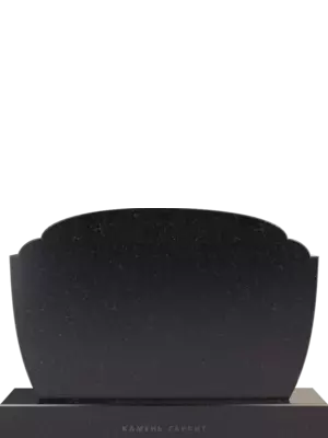 Горизонтальный памятник на могилу из черного гранита 