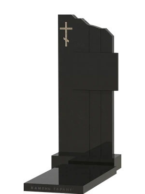 Вертикальный памятник на могилу с вершиной в виде горы 