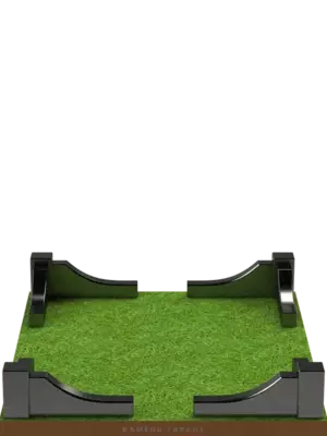 Гранитная ограда для оформления захоронения