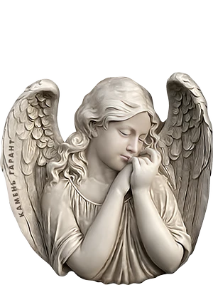 Стеклянный декор с ангелом-хранителем