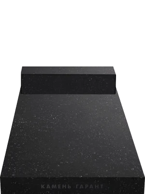 Гранитная надгробная плита на цветник