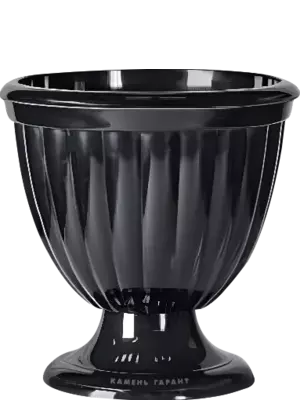 Классический гранитный вазон чашевидной формы