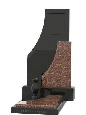 Элегантное сочетание коричневого и черного карельского гранита 
