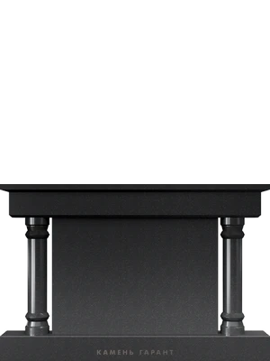 Горизонтальный памятник с колоннами по бокам