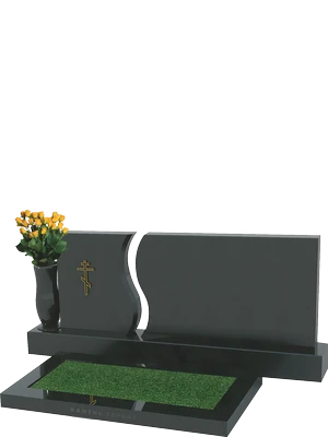 Горизонтальный комплекс с волнистой линией и декоративной вазой