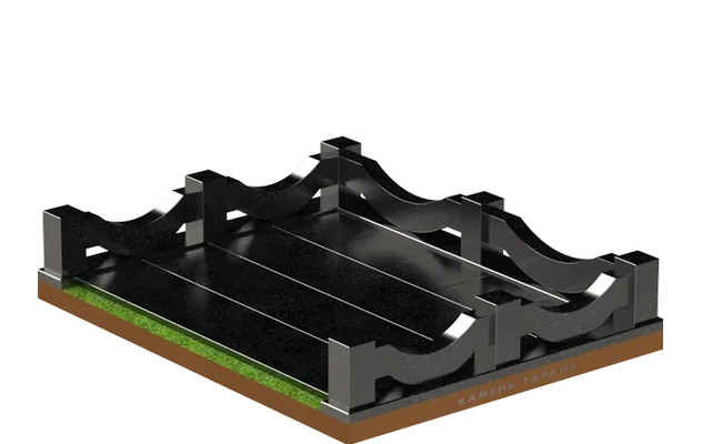 Ограда из натурального гранита для эксклюзивного оформление могил 