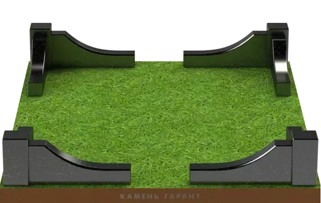 Гранитная ограда для оформления захоронения