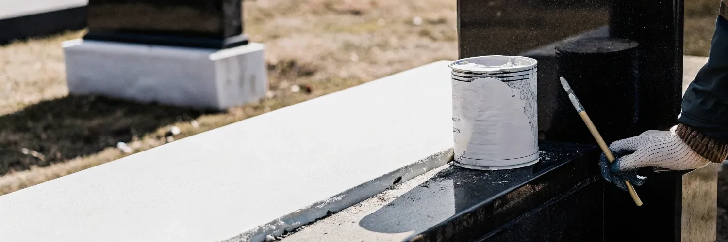 Чем и как правильно покрасить буквы на памятнике?