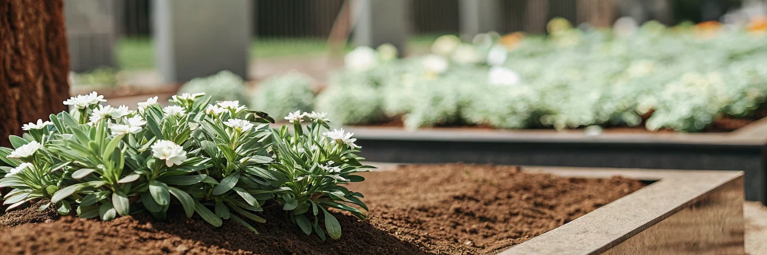 Какие цветы посадить на кладбище без полива